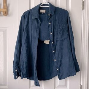 07 - Universal Thread Button Up Shirt & High Waist Shirt Combo